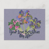 Art Blume Postkarte (Vorderseite)