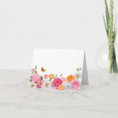 Art Blume Rose Geburtstag Karte (Rückseite)