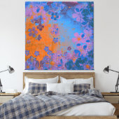 Art Blumengrunge Hintergrund 2 Leinwanddruck (Insitu (Schlafzimmer))