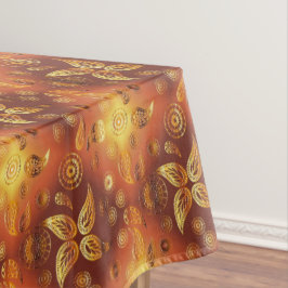 Art-Bohemisches Goldenes Paisleys Boho Tischdecke