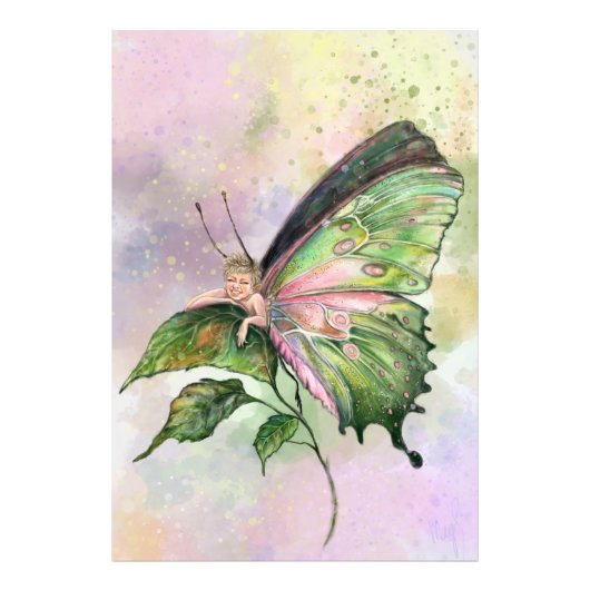 Art Butterfly Funny Poster (Vorne)