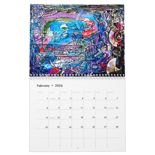 ART BY DAF 2026 KALENDER 2 (Feb 2026)