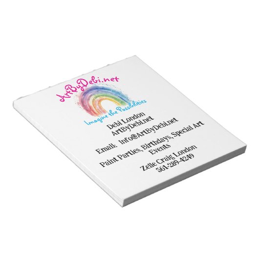 Art by Debi, Paper Notizblock (angewinkelt)