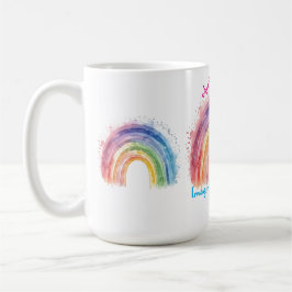 Art by Debi, Regenbogen Kaffeetasse