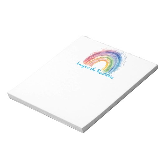 Art by Debi, Regenbogen Notizblock (Rotiert)