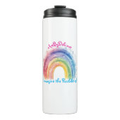 Art by Debi, Regenbogen Thermosbecher (Vorderseite)