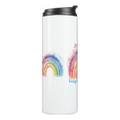 Art by Debi, Regenbogen Thermosbecher (Nach links gedreht)