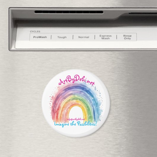 Art by Debi, Regenbogenschrift Magnet (In Situ (Geschirrspüler))