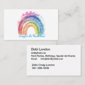 Art by Debi, Visitenkarte (Vorne/Hinten)