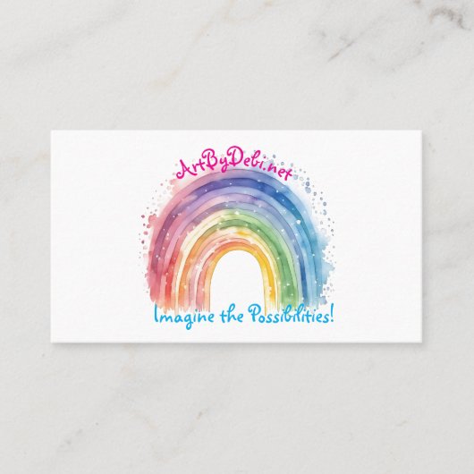 Art by Debi, Visitenkarte (Vorderseite)