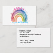 Art by Debi, Visitenkarte (Vorne/Hinten)