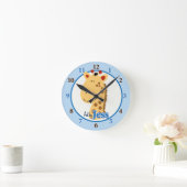 Art by Jess Giraffe Clock Runde Wanduhr (Zuhause)