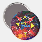 Art By MAS Logo Magnet (Vorderseite/Rückseite)