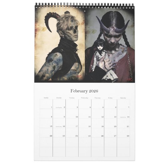 Art Calendar 2026 - CYB-Zugang Kalender (Feb 2026)