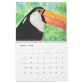 Art Calendar Blume Vögel und Landschaften Kalender (Jan 2026)