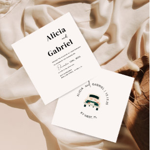 Art Car Wedding Einladungskarte Einladung