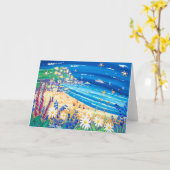 Art Card: Geheimtipp Leckereien am Meer. Porthchap Karte (Gelbe Blume)