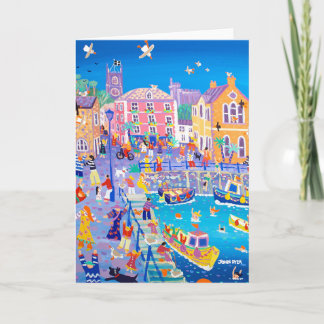 Art Card Happy Holidays, Fowey von John Dyer Karte