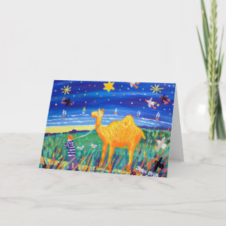 Art Card: Humpy Cornish Camel Christmas Card Feiertagskarte