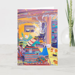 Art Card: Peruanische Kartoffelessen, Peru. Karte