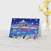 Art Card: Segeltörn durch den Schnee Karte (Gelbe Blume)