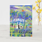 Art Card: Tropische Hochzeit Karte (Gelbe Blume)