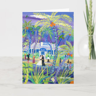 Art Card: Tropische Hochzeit Karte