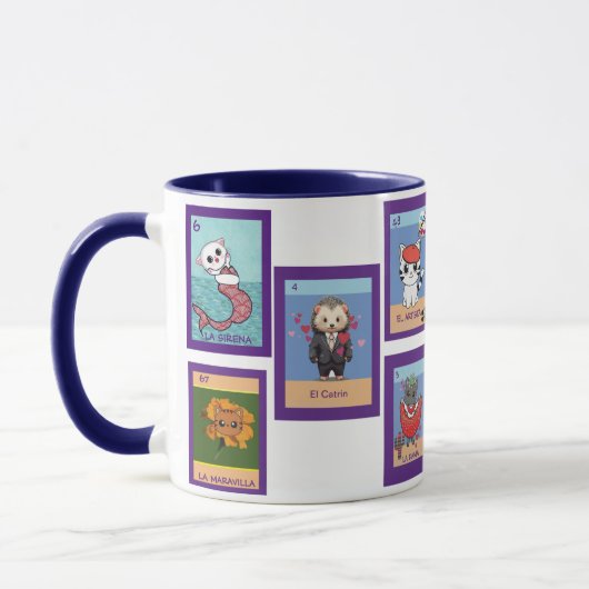 Art Cats Loteria Mug Tasse (Links)
