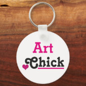 Art Chick Schlüsselanhänger (Vorderseite)