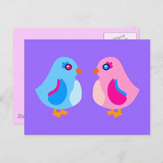 Art Chicks Postkarte (Vorne/Hinten)