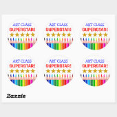 Art Class Superstar Runder Aufkleber (Blatt)