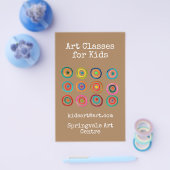 Art Classes for Kids Business Regenbogenzirkel Flyer (Einzeln)