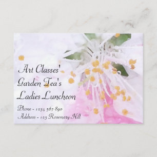Art Classes Ladys Luncheon Garden Tea Einladung