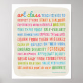 Art Classes lehrt Kinder // 16 x 20 Poster (Vorne)