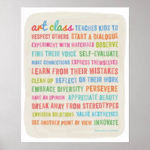 Art Classes lehrt Kinder // 16 x 20 Poster