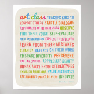 Art Classes lehrt Kinder // 16 x 20 Poster