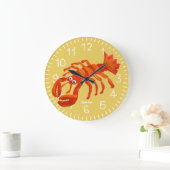 Art Clock: John Dyer Cornish Lobster. Padstow Große Wanduhr (Zuhause)