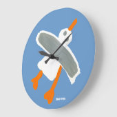Art Clock: John Dyer Seagull Große Wanduhr (Winkel)