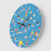 Art Clock: John Dyer Swimmers Große Wanduhr (Winkel)