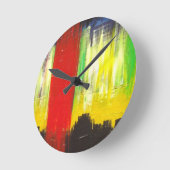 Art Clock von Thurman Hubbard Runde Wanduhr (Winkel)