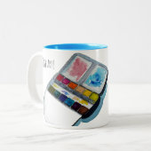 Art Coffee Mug Zweifarbige Tasse (Vorderseite Links)