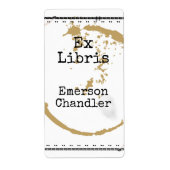 Art Coffestain Grunge Editable Buchzeichen (Vorne)