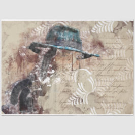 Art Collage 11 Girl 20x30 Dekoupage Tissue Seidenpapier