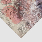 Art Collage Hearts 24 Decoupage Seidenpapier (Ausschnitt)