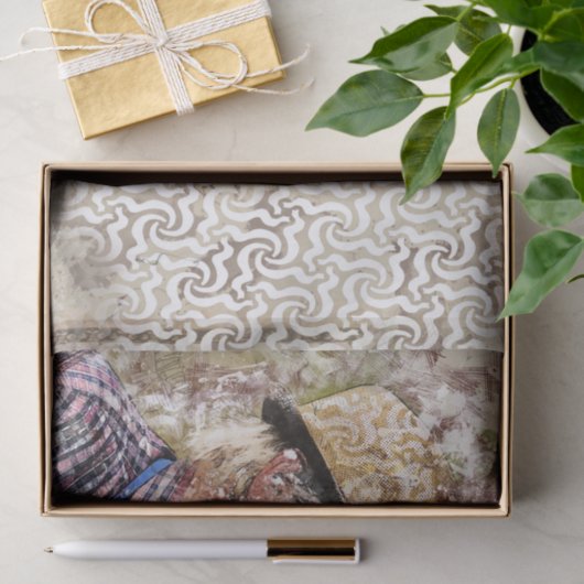 Art Collage Man 27 Decoupage Seidenpapier (Geschenk)