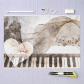Art Collage Music Piano 30 Decoupage Seidenpapier (Handwerk)