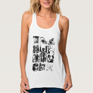 ART COLLAGE Schwarz & Weiß + Ihre Ideen Tank Top