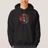 Art Colorful Pattern Circle September Internationa Hoodie (Vorderseite)