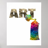 Art Colorful Spray Can Poster (Vorne)