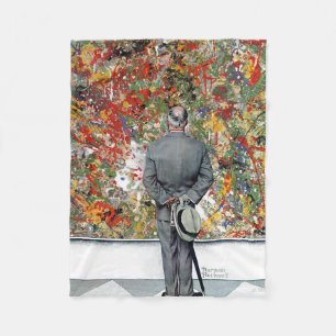 Art Connoisseur von Norman Rockwell Fleecedecke